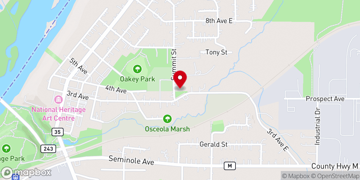Map showing location of Breathtaking God Inc