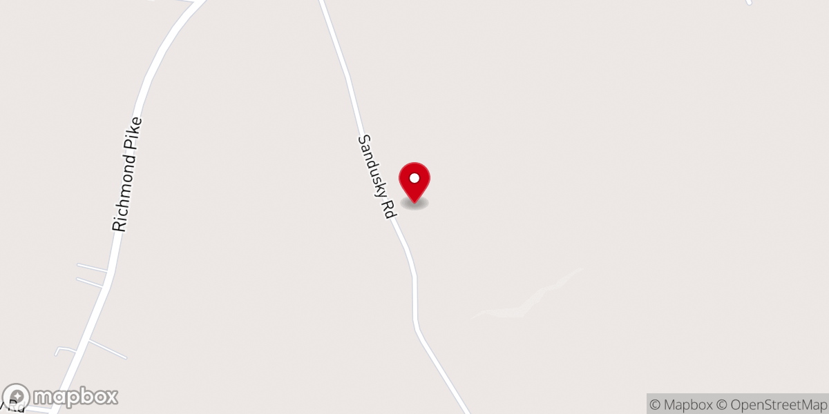 Map showing location of Big Spring Church