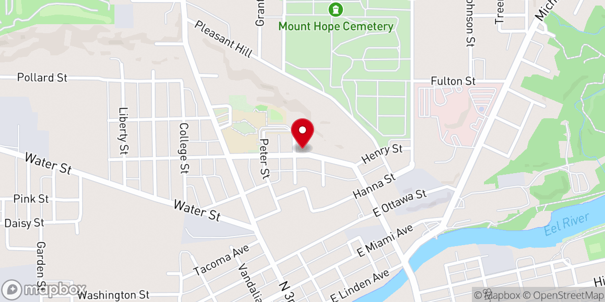 Map showing location of Rehoboth Christian Center