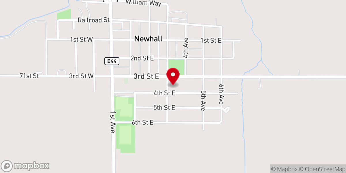 Map showing location of St Paul Catholic Church
