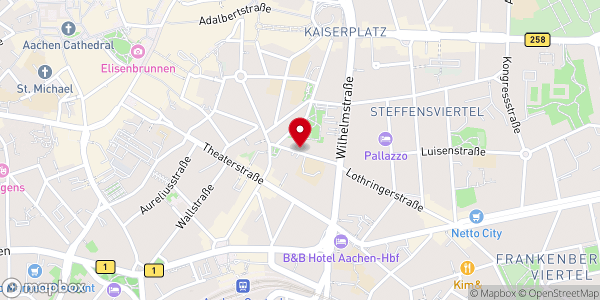 Map showing location of Freie Christengemeinde Aachen e.V.