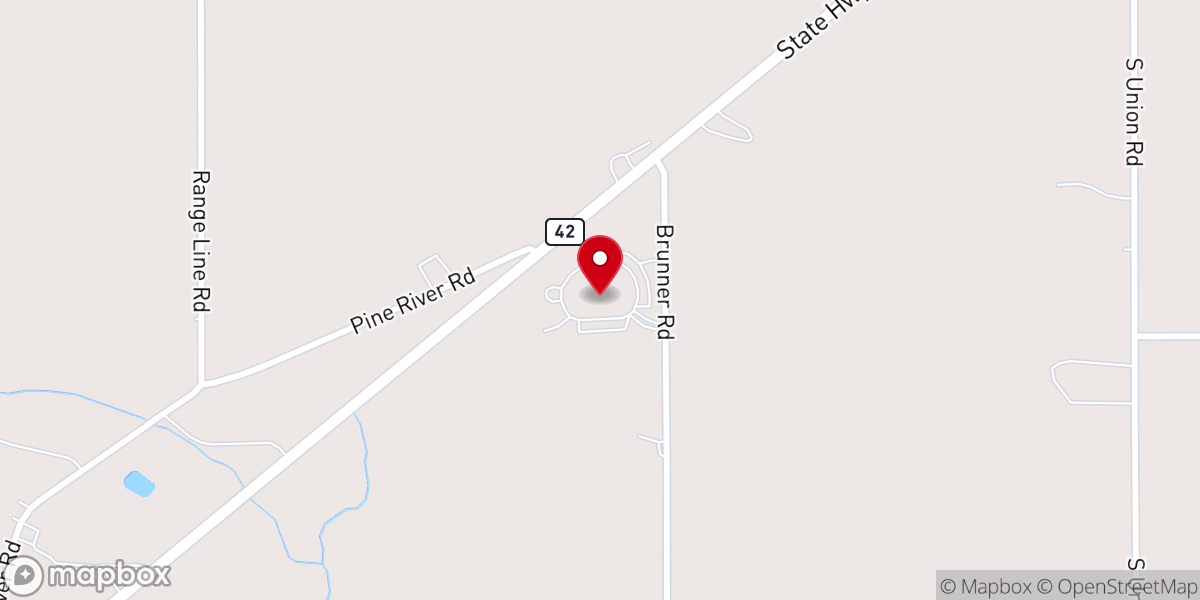 Map showing location of St Thomas the Apostle Catholic Church