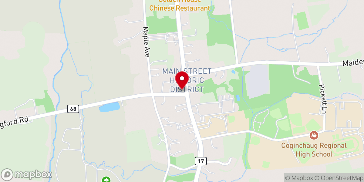 Map showing location of United Churches of Durham