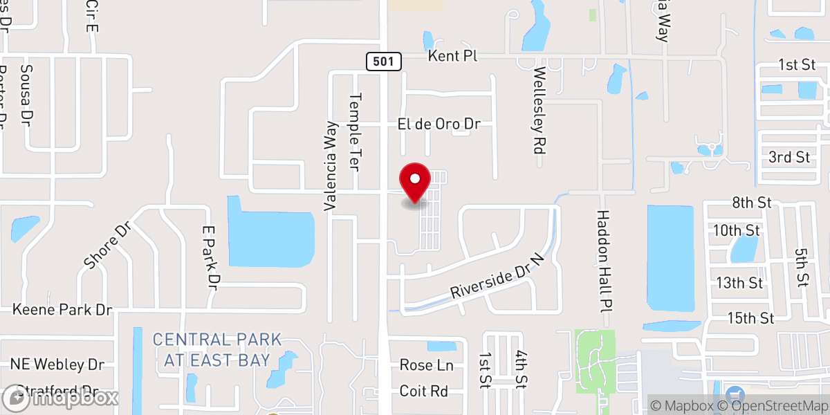 Map showing location of Parish Office