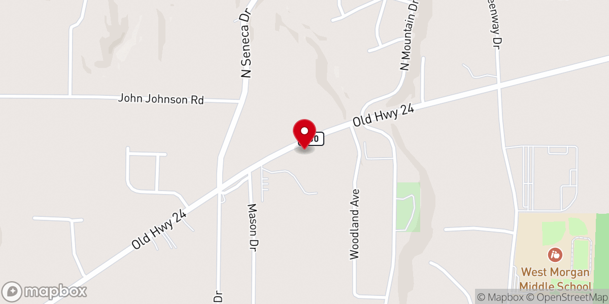 Map showing location of Trinity Free Presbyterian Church
