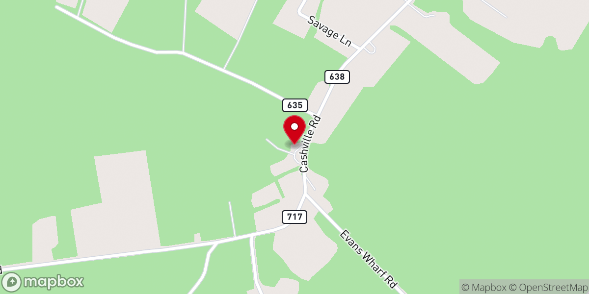 Map showing location of Andrew Chapel United Methodist Church