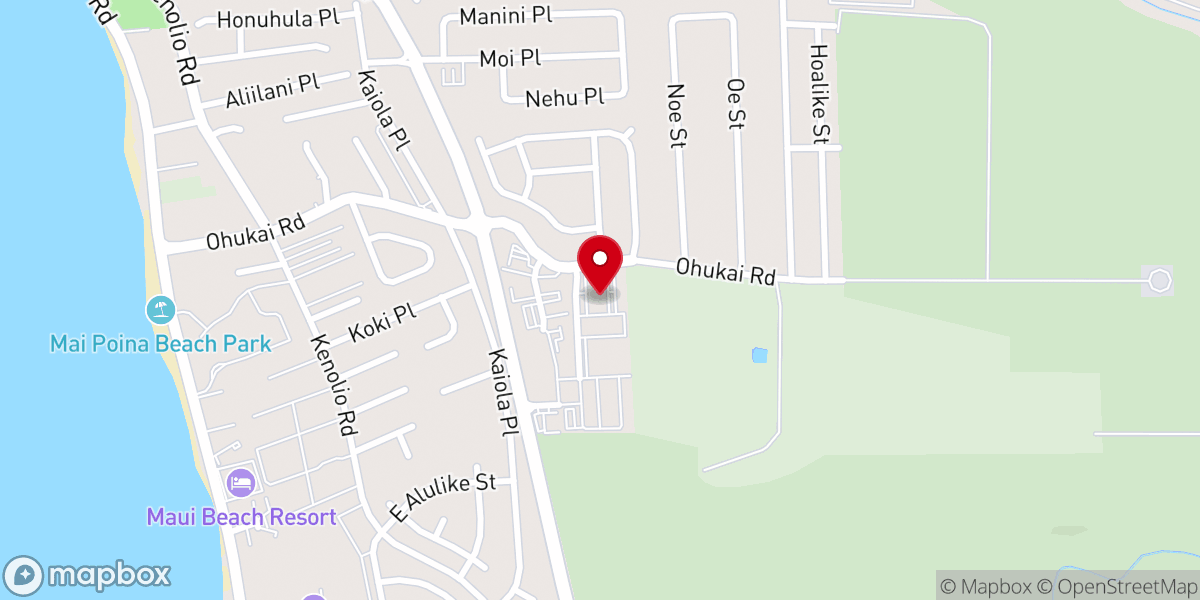 Map showing location of Calvary Chapel South Maui