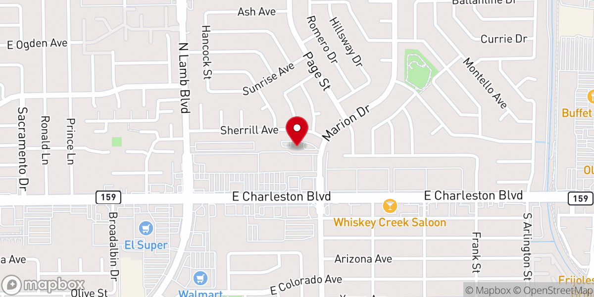 Map showing location of Jesus Is Lord Church Las Vegas