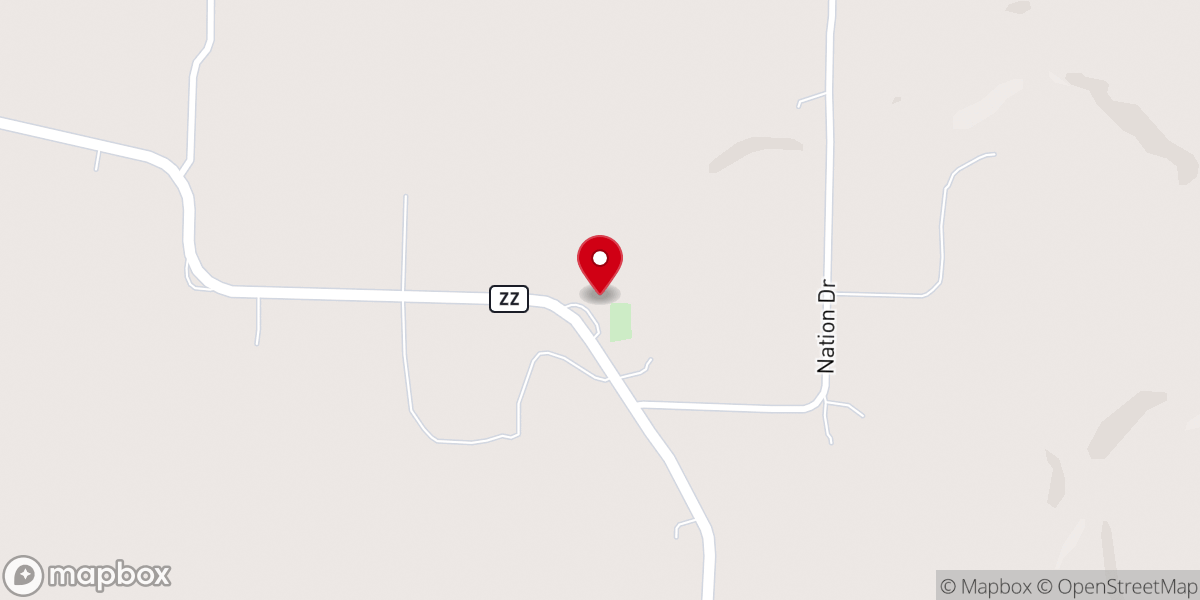 Map showing location of Happy Home Church