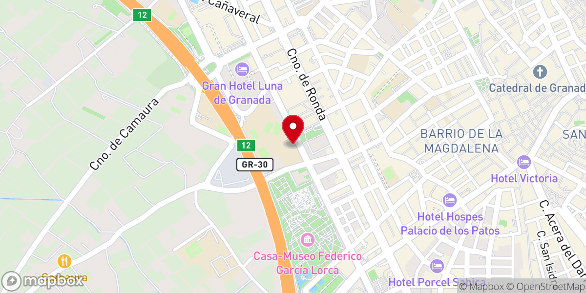 Map showing location of Parroquia Regina Mundi