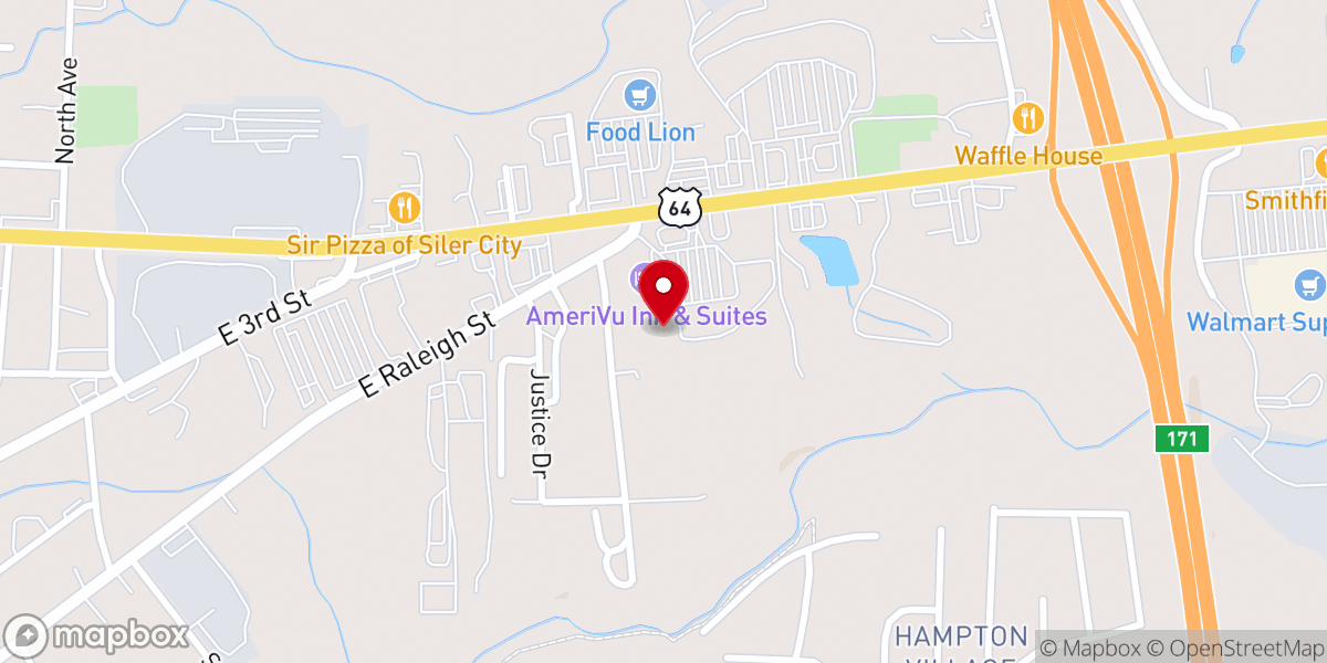 Map showing location of Faith Family Church