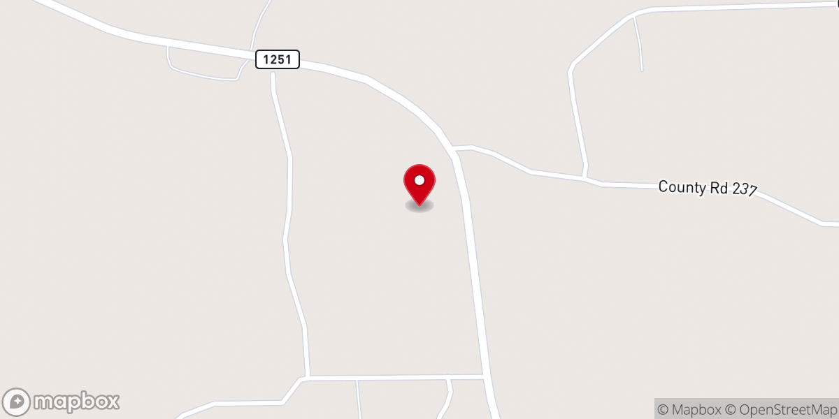 Map showing location of Brooks Chapel