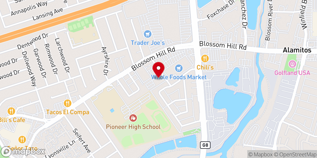 Map showing location of Southridge Church