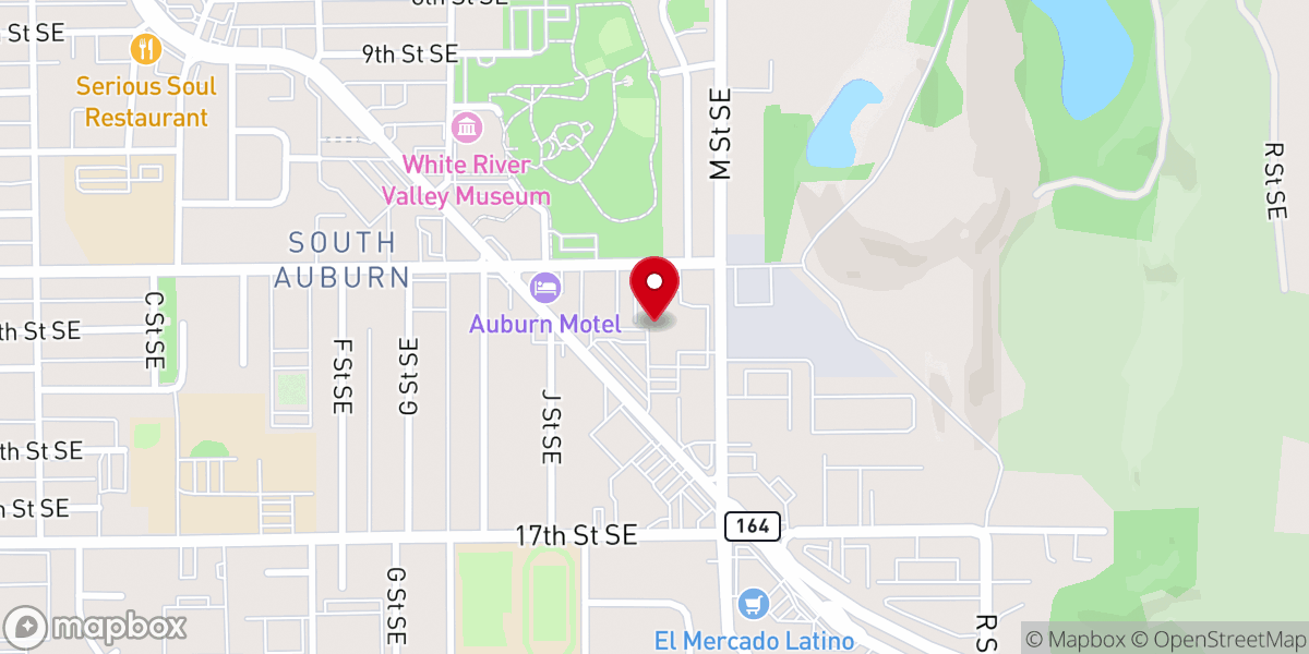 Map showing location of Grace Community Church - Auburn WA