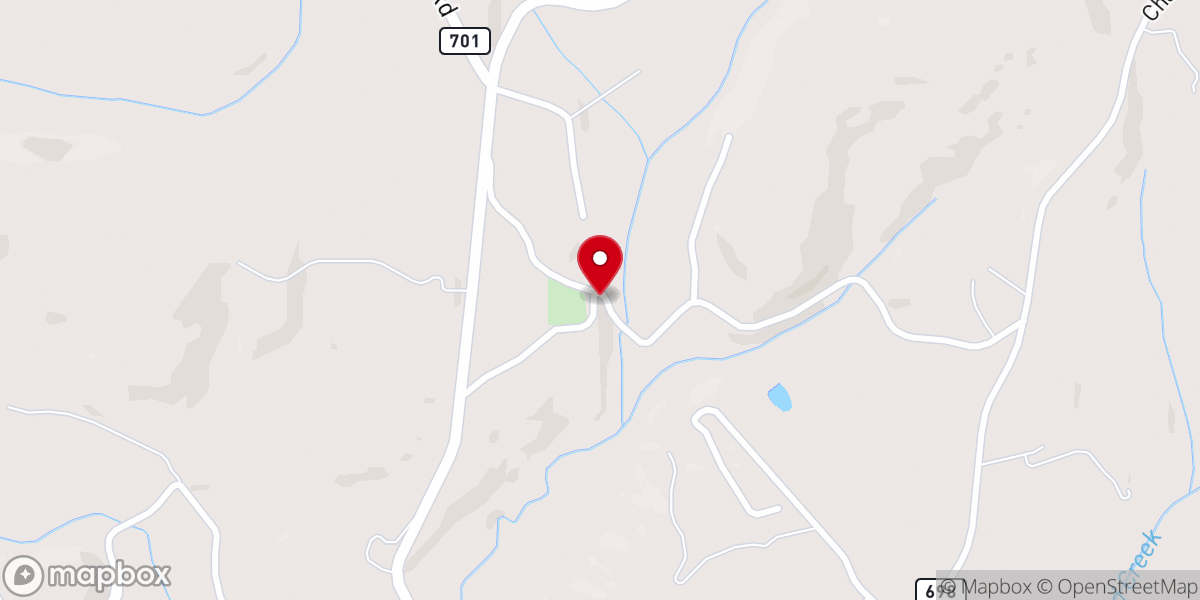 Map showing location of Good Hope Church
