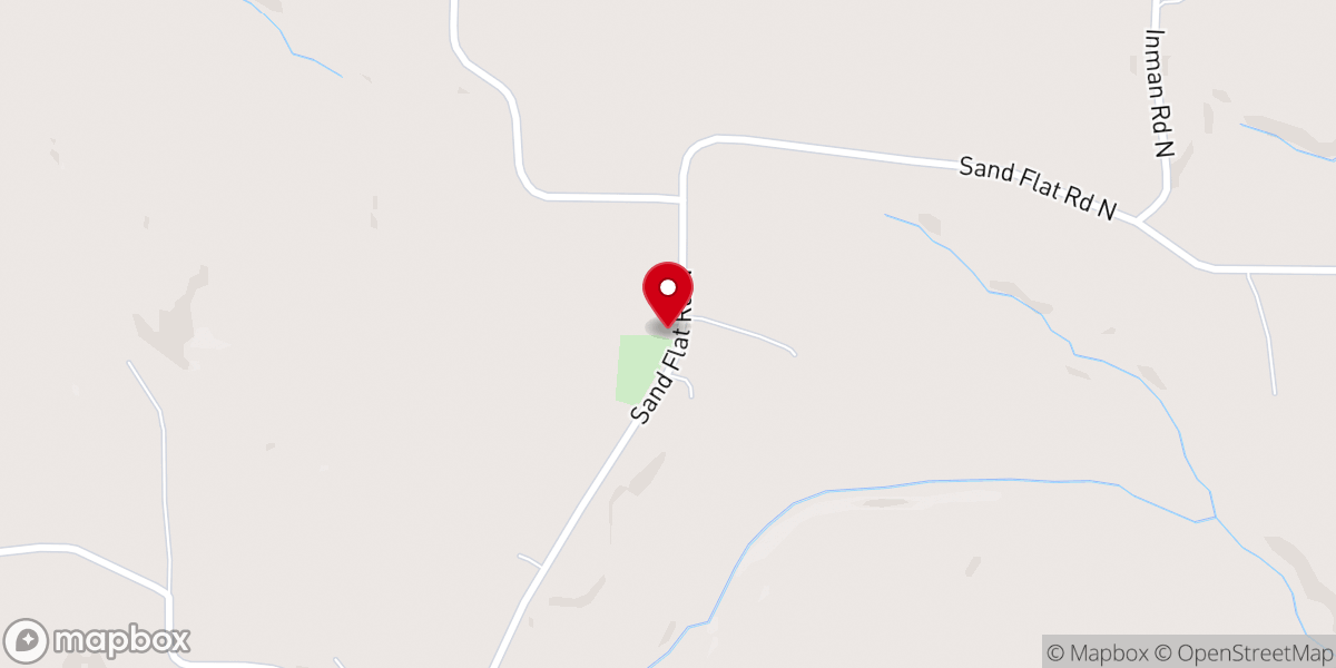 Map showing location of Auman Church