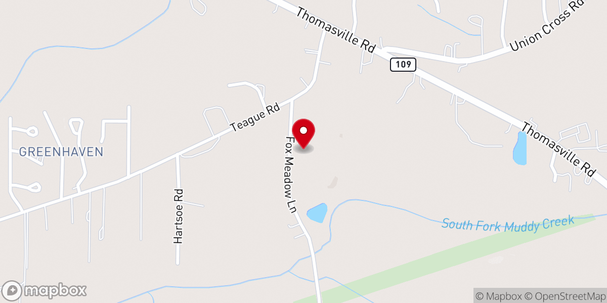 Map showing location of Word of Faith Outreach Center
