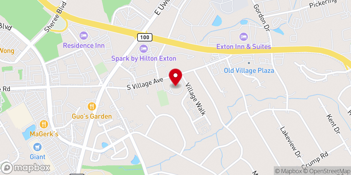 Map showing location of St Paul's Preschool