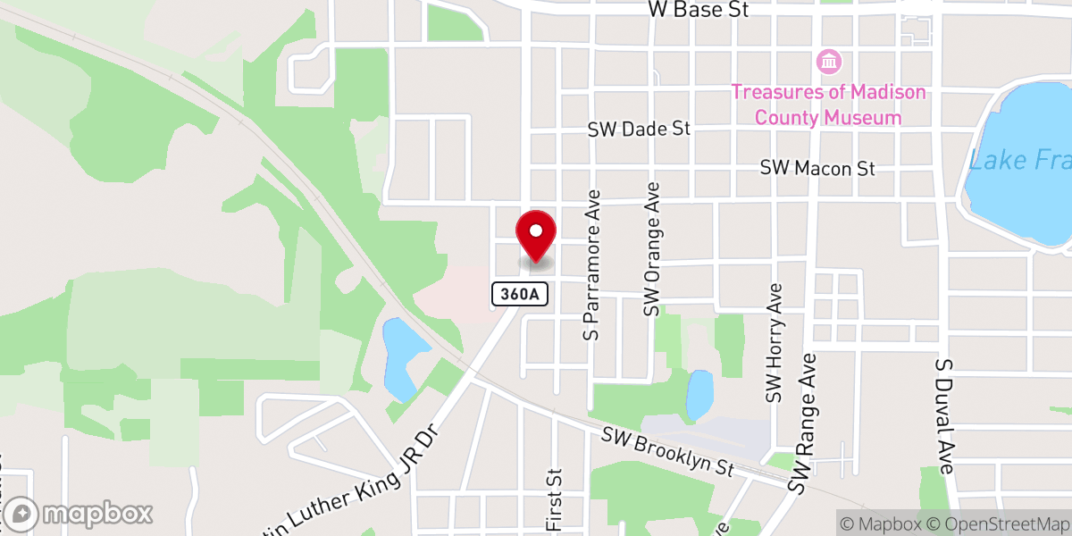 Map showing location of Damascus Missionary Baptist Church Annex