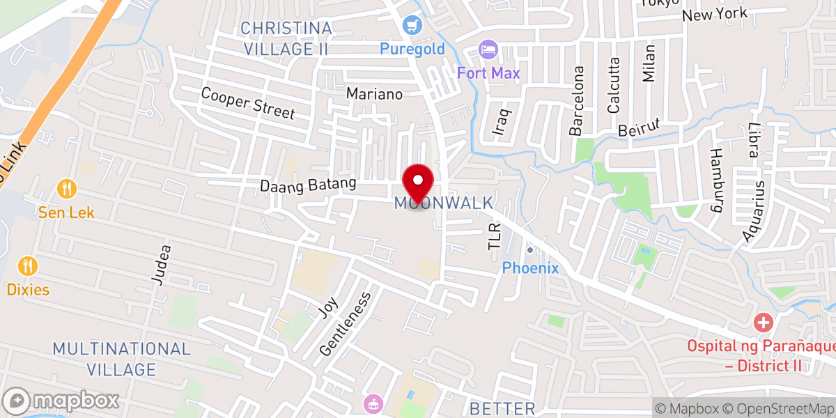 Map showing location of Glorious Bible Baptist Mission Moonwalk Parañaque