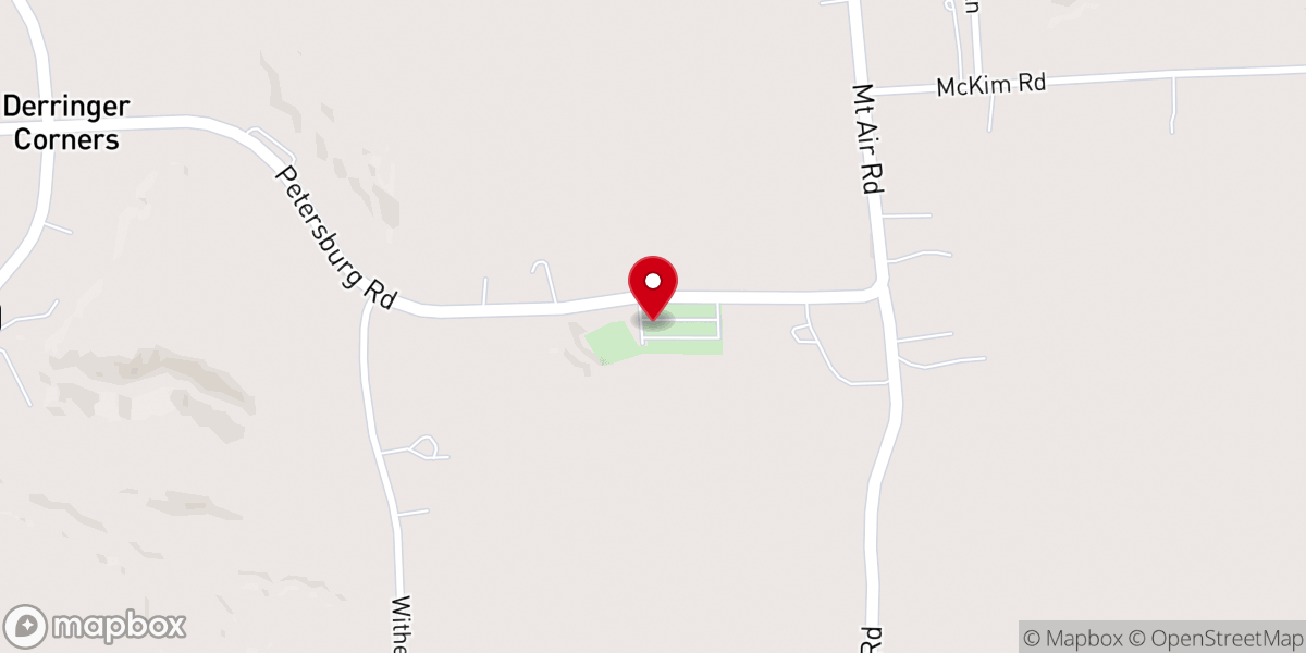 Map showing location of Bethel Evangelical Presbyterian Church