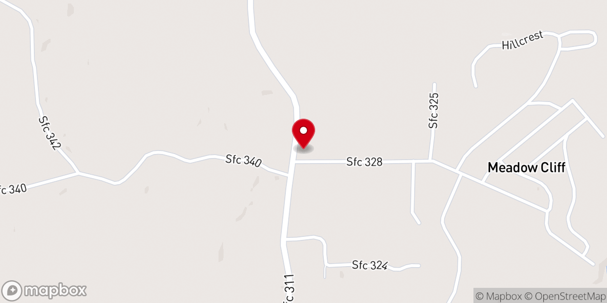 Map showing location of Good Hope Presbyterian Church
