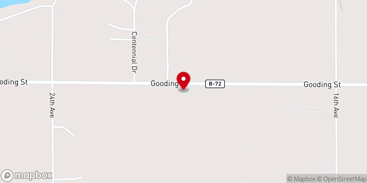 Map showing location of St. Francis Xavier Church