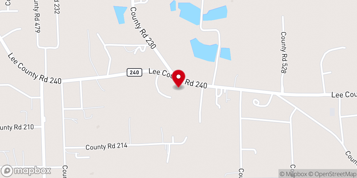 Map showing location of Auburn Road Assembly of God