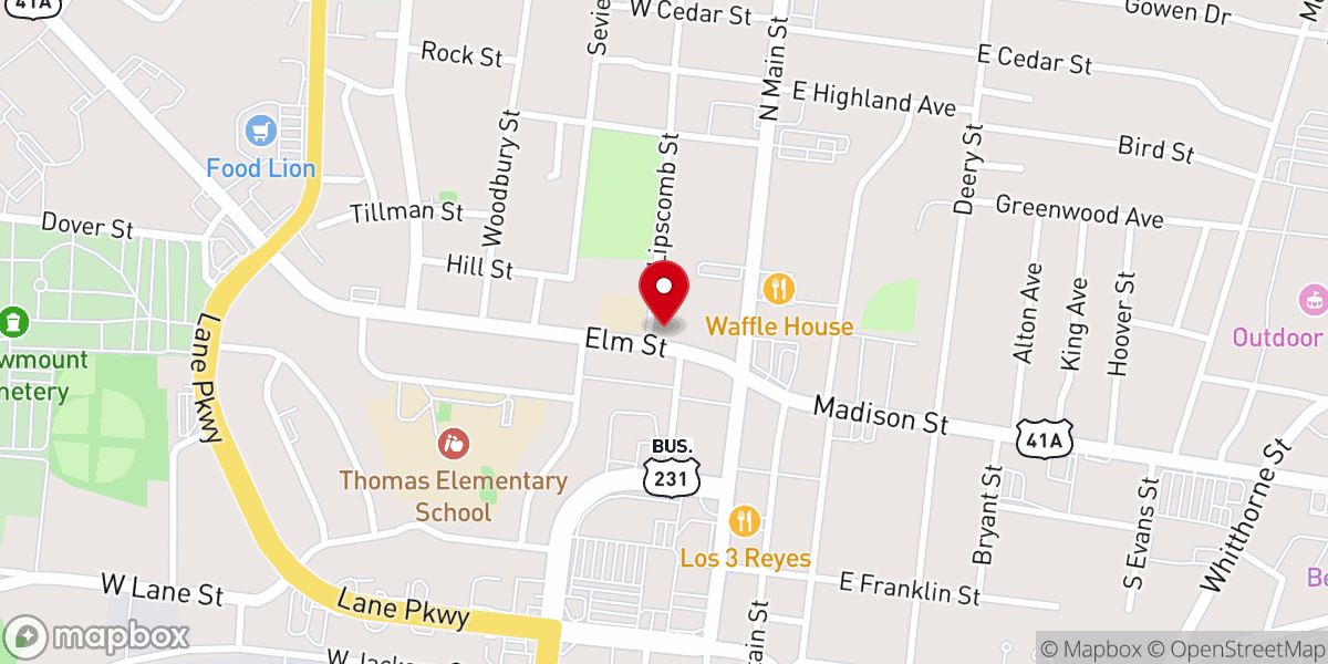 Map showing location of The Experience Community | Shelbyville