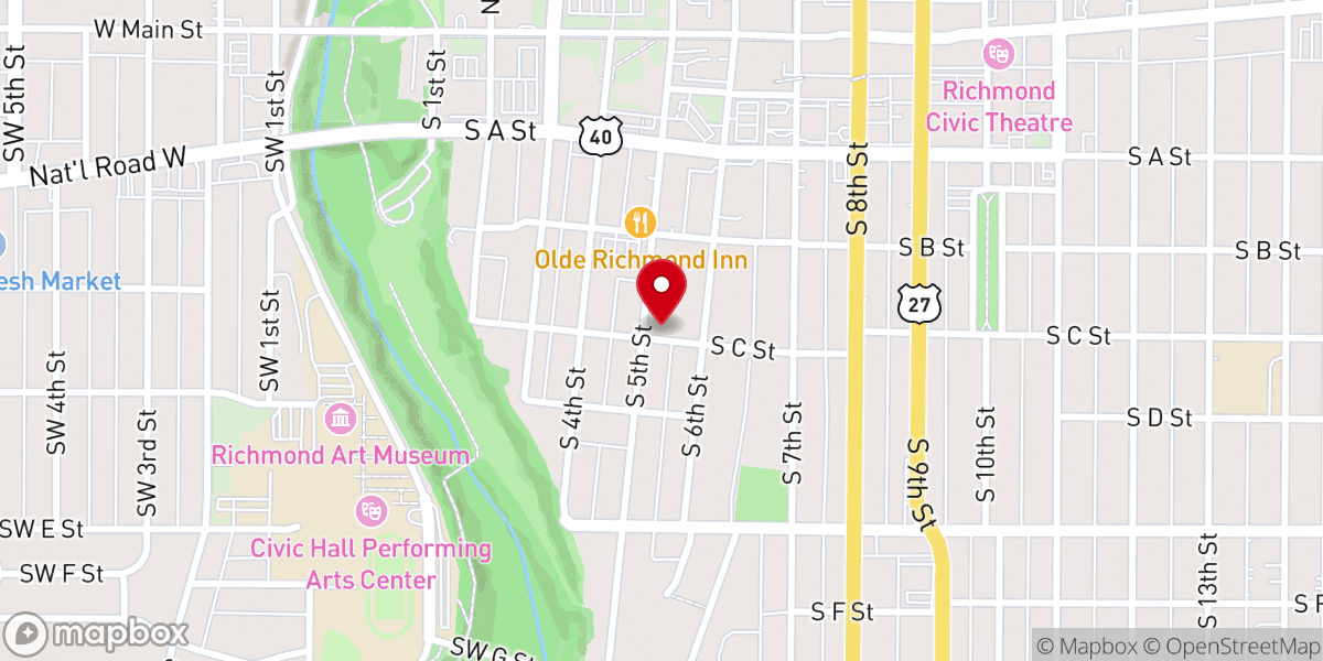 Map showing location of St Andrew Catholic Church (St Elizabeth Ann Seton Parish)