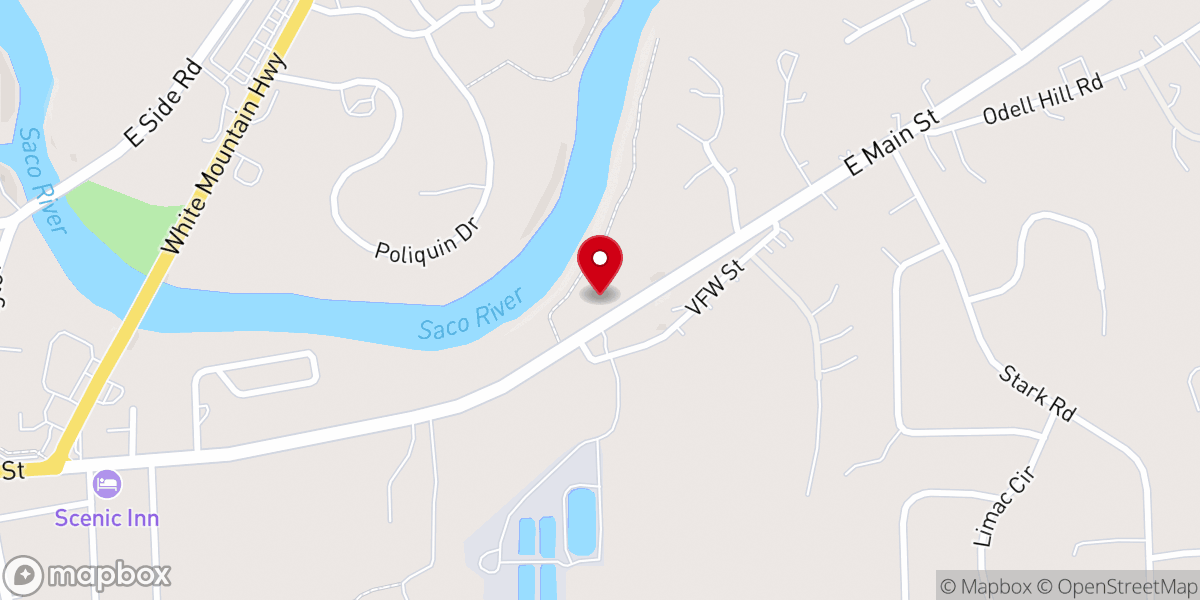 Map showing location of Conway Church of Christ