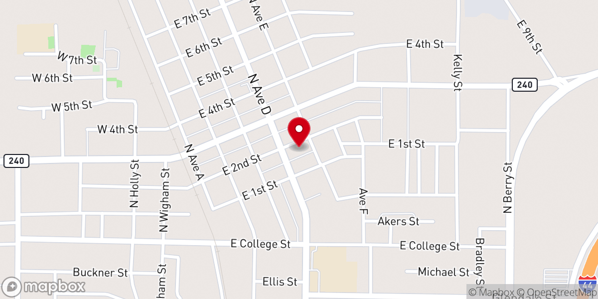 Map showing location of Disciples of Christ
