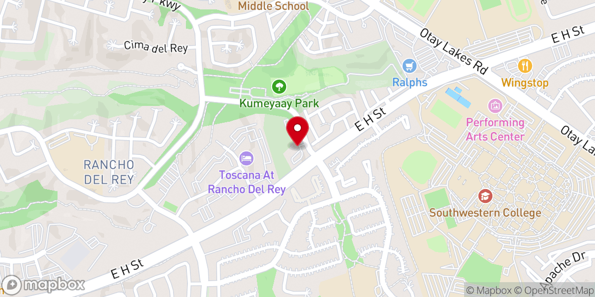 Map showing location of Victory Church