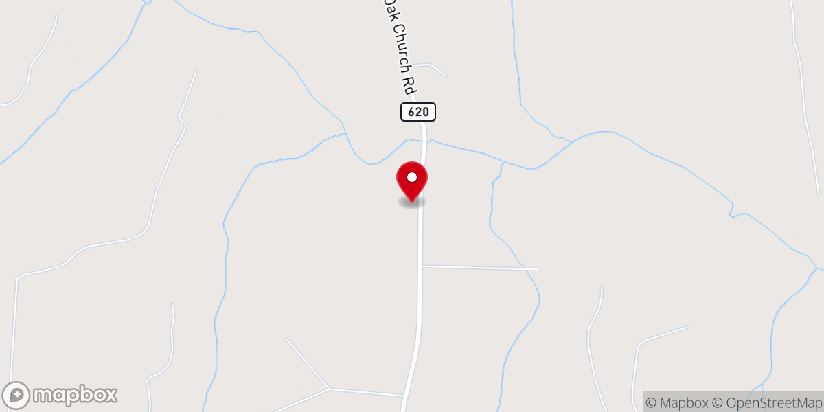 Map showing location of Bloomfield Baptist Church