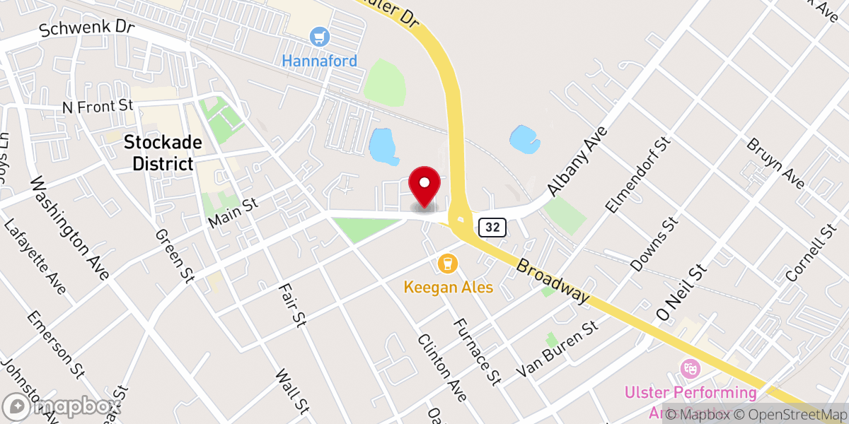 Map showing location of Kingston Church of Christ