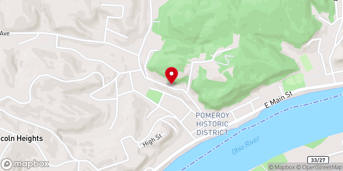 Map showing location of Sacred Heart Church and Rectory