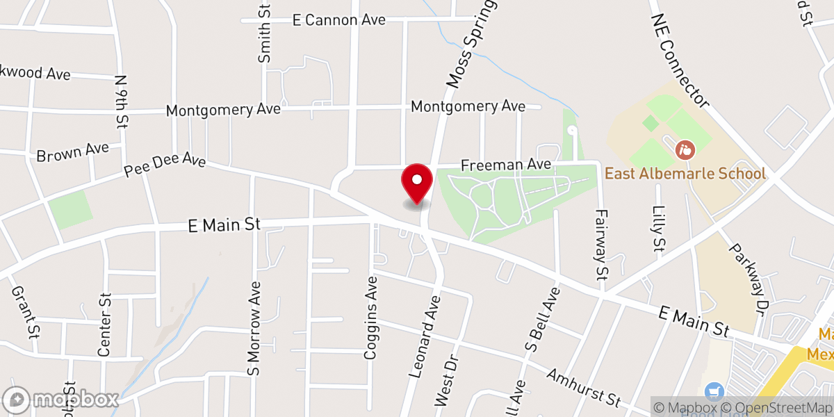 Map showing location of Rekindled Church
