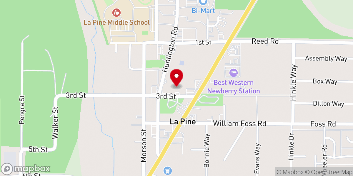Map showing location of The Door @ La Pine
