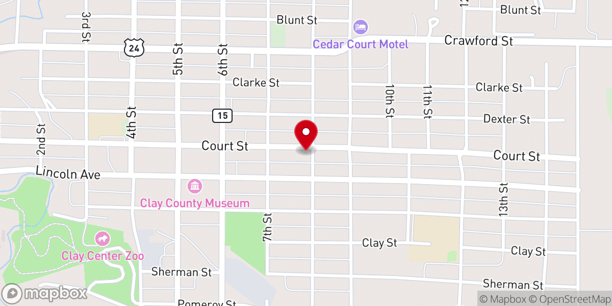 Map showing location of SS Peter & Paul Catholic Church