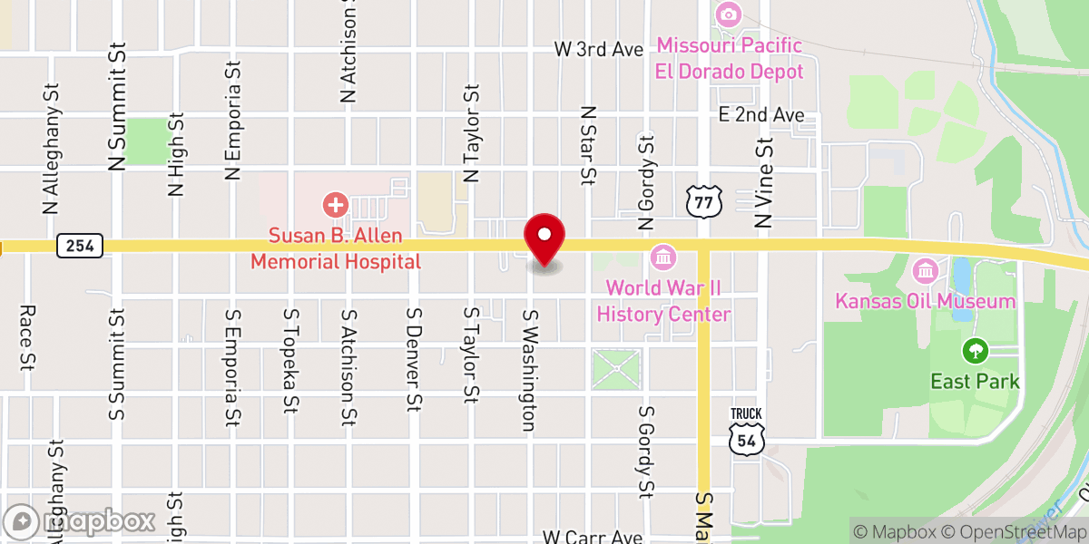 Map showing location of Graber Ministries