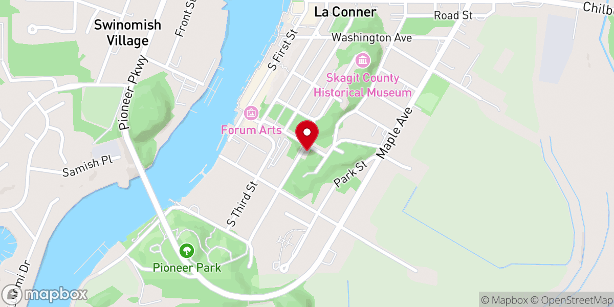 Map showing location of Sacred Heart Catholic Church