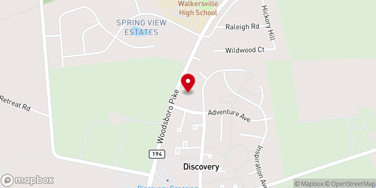 Map showing location of Peace In Christ Lutheran Church