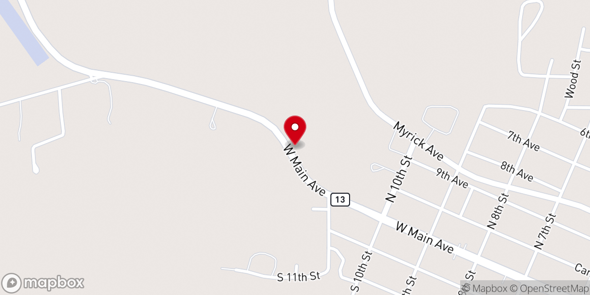 Map showing location of Lumberton Family Life Center