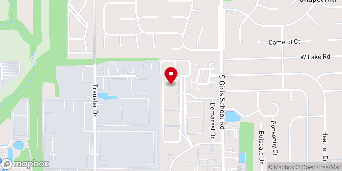 Map showing location of Pinnacle West Apartments (Formerly NeighborCare of Chapel Hill)