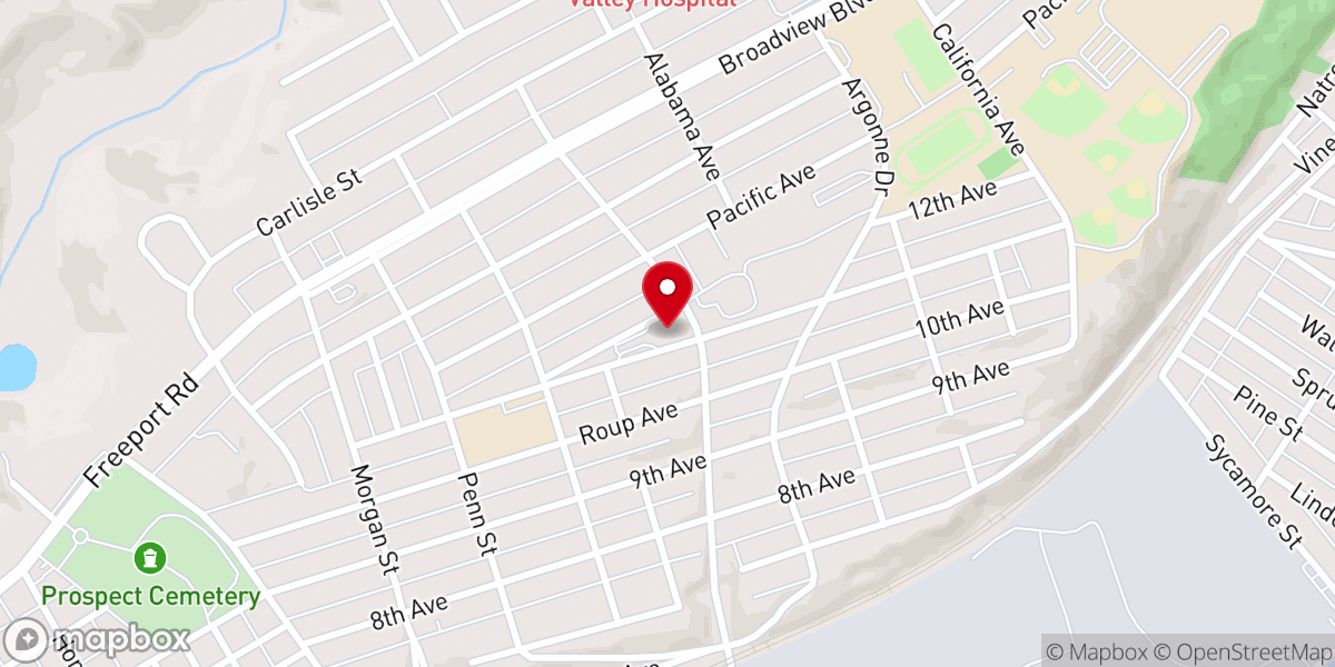 Map showing location of Generations House of Worship - Brackenridge Campus