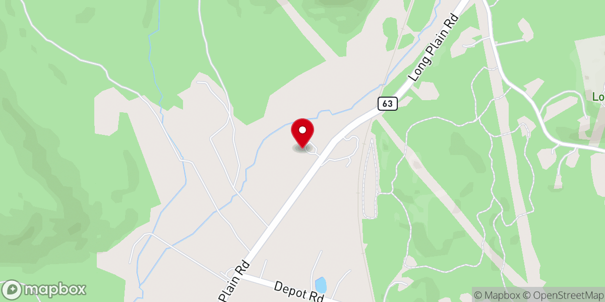 Map showing location of Mt Toby Friends Meeting