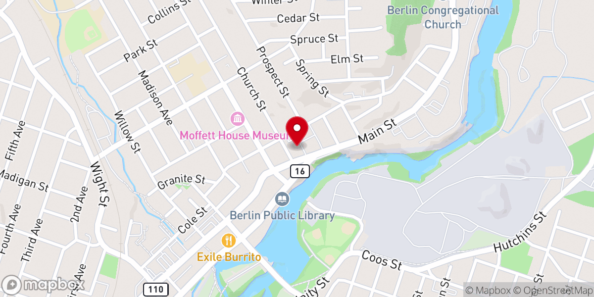 Map showing location of St. Anne Catholic Church