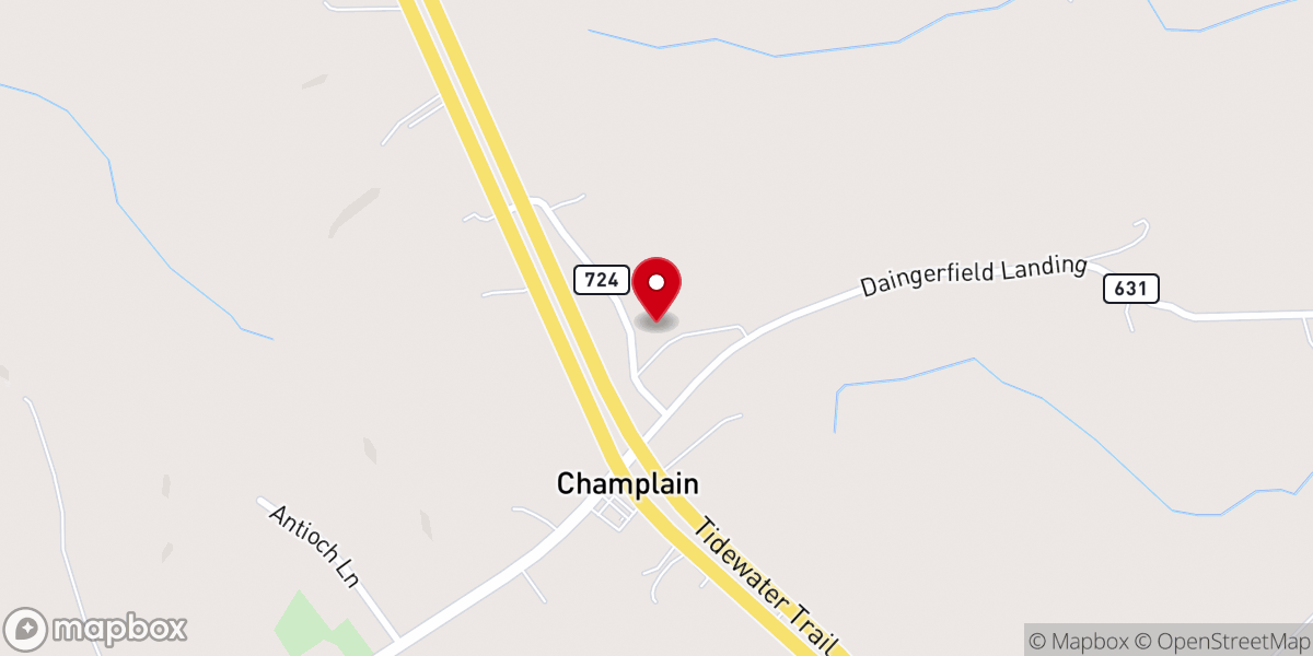 Map showing location of St. Matthew's Church