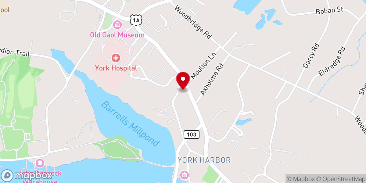 Map showing location of St. Christopher's Catholic Church