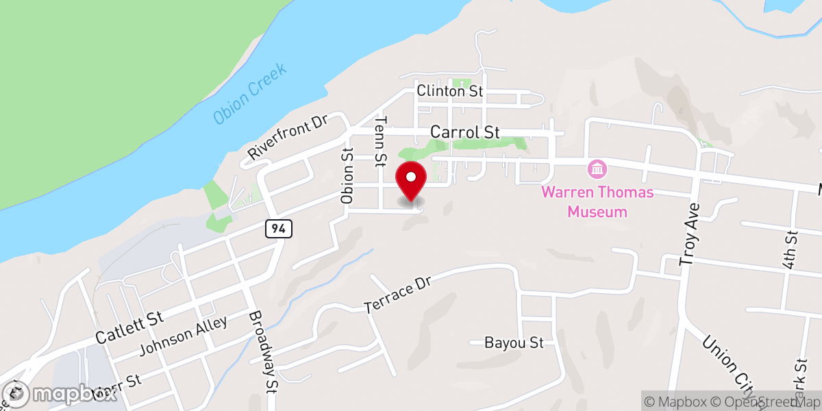 Map showing location of St. Paul's Episcopal Church
